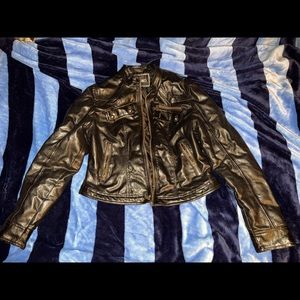 Black XOXO Leather Jacket. Slightly used. Good condition. Runs a little small.